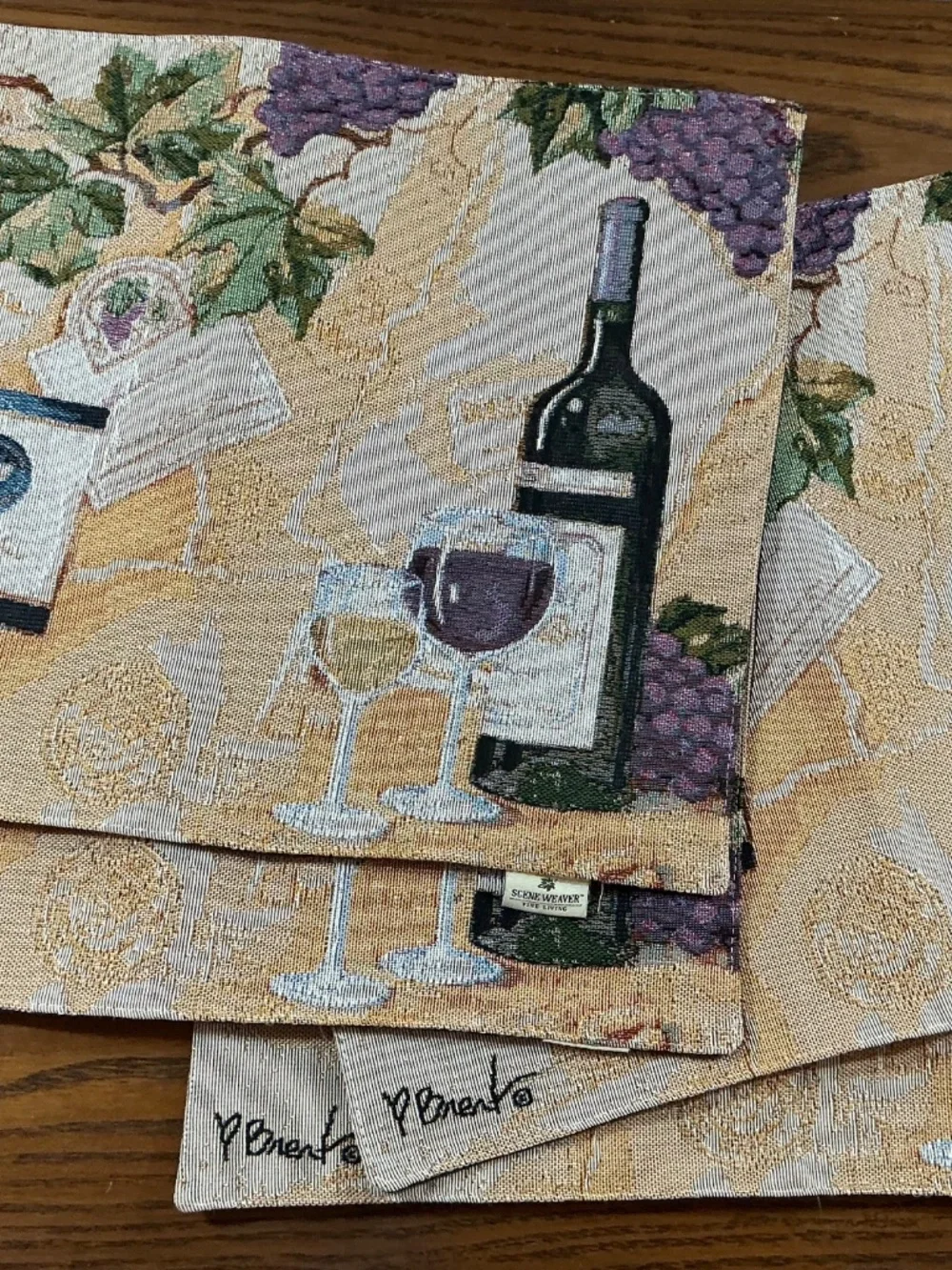 Jacquard Tapestry Table Runner and Placemats